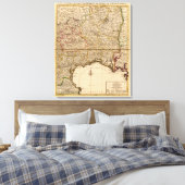 Franse bossen en nederzettingen canvas afdruk (Insitu (Slaapkamer))