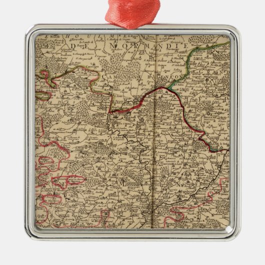 Franse bossen metalen ornament (Voorkant)