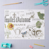  Franse Botanische Bijen Bloemen Decoupage Tissuepapier (Craft)