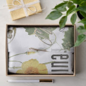  Franse Botanische Bijen Bloemen Decoupage Tissuepapier (Geschenk)