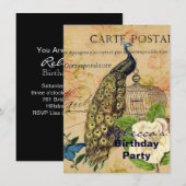 franse botanische camellia berdcage  pauock kaart (Voorkant / Achterkant)