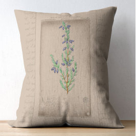Franse botanische illustratie Bell Heather Accent Kussen