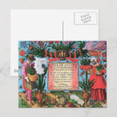 Franse botanische illustratie briefkaart (Voorkant / Achterkant)