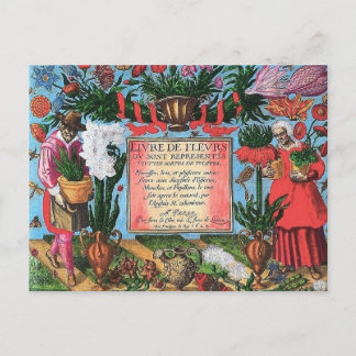 Franse botanische illustratie briefkaart