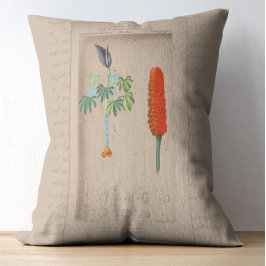 Franse botanische illustratie Snakelily Accent Kussen