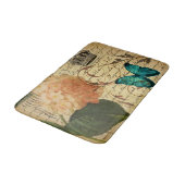  Franse botanische kunst vlinder hortensia Badmat (Gekanteld)