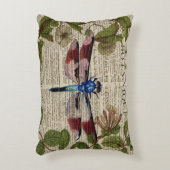 franse botanische overblijfselen moderne  libellen decoratief kussen (Voorkant(Verticaal))