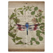 franse botanische overblijfselen moderne  libellen klembord (Achterkant)