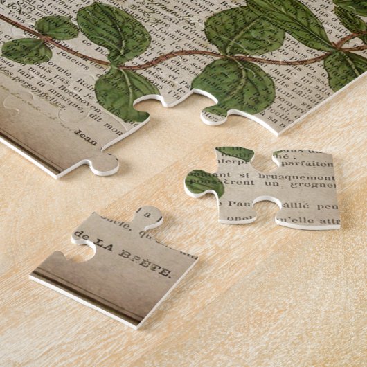 franse botanische overblijfselen moderne  libellen legpuzzel (Zijkant)