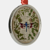 franse botanische overblijfselen moderne  libellen metalen ornament (Rechts)