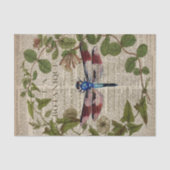 franse botanische overblijfselen moderne  libellen tissuepapier (Voorkant)