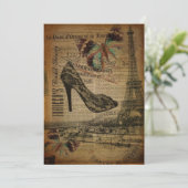 franse botanische parijs stilettos kaart (Staand voorkant)