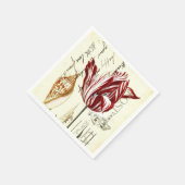  Franse Botanische Tulpen Paris Tea Party Servet (Hoek)