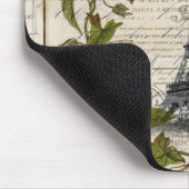 franse botanische visolie vertrekt parijs eiffel t muismat (Hoek)