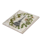 franse botanische visolie vertrekt parijs eiffel t tegeltje (Zijkant)