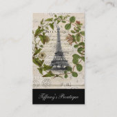 franse botanische visolie vertrekt parijs eiffel t visitekaartje (Voorkant)