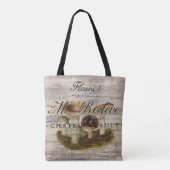 franse botanische woestenbos - paddenstoel tote bag (Achterkant)