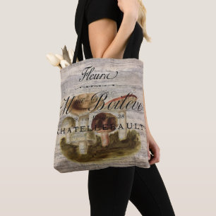 franse botanische woestenbos - paddenstoel tote bag
