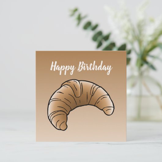 franse botercroissant kaart (Staand voorkant)