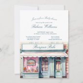 Franse Boutique Bonjour Bebe Baby shower Kaart (Voorkant)