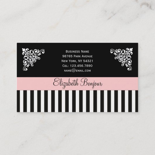 Franse Boutique - CHANGE COLOR / Visitekaartjes (Achterkant)