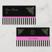Franse Boutique ~ Visitekaartjes Roze (Voorkant / Achterkant)