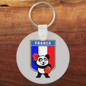 Franse Boxing Panda Sleutelhanger (Voorkant)