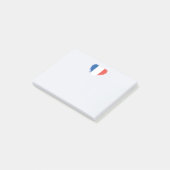 Franse briefjes voor hartpost post-it® notes (Schuin)