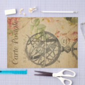 Franse Briefkaart Armillary Sphere-ontkoppeling Tissuepapier (Craft)