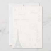  Franse Briefkaart Bruids Douche Uitnodiging (Achterkant)