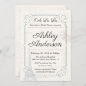  Franse Briefkaart Bruids Douche Uitnodiging (Voorkant / Achterkant)