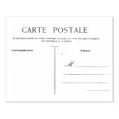 Franse Briefkaart Carte Postale Blank Sjabloon Rubberstempel (Afrduk)