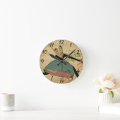 Franse Briefkaart Clock Ronde Klok (Huis)
