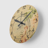 Franse Briefkaart Clock Ronde Klok (Hoek)