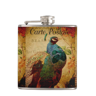 Franse Briefkaart Flask Heupfles