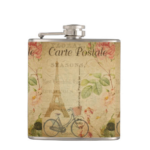 Franse Briefkaart Flask Heupfles