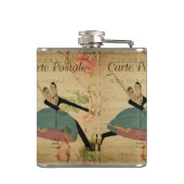 Franse Briefkaart Flask Heupfles (Achterkant)