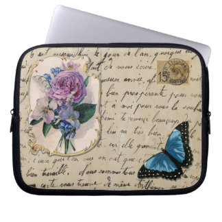 Franse Briefkaart laptophoes Laptop Sleeve