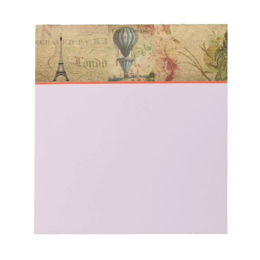 Franse Briefkaart Note Pad Notitieblok (Voorkant)