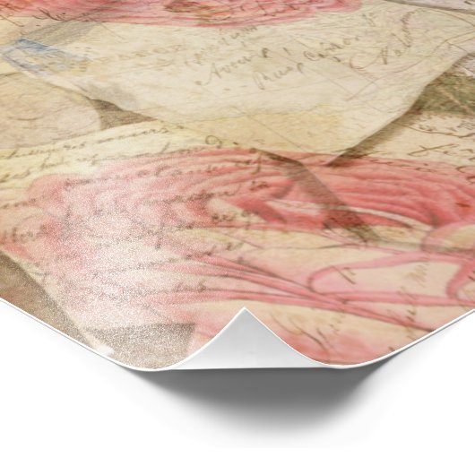 Franse brieven en Kaarten Foto Afdruk (Hoek)