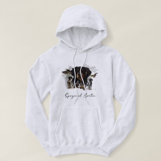 Franse Brittany, Kunst  Hoodie (Design voorkant)