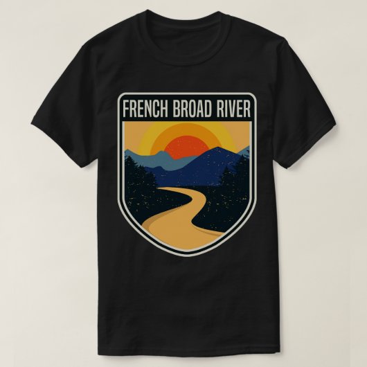 Franse Broad River T-shirt (Design voorkant)