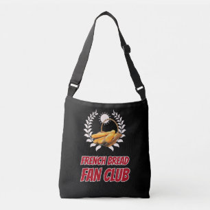 Franse Brood Fanclub Grappige Foodie Humor Crossbody Tas
