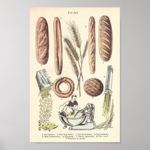 Franse brood poster