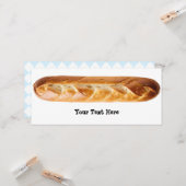 Franse broodstok brood Baguette gepersonaliseerd Kaart (Voorkant / Achterkant in situ)