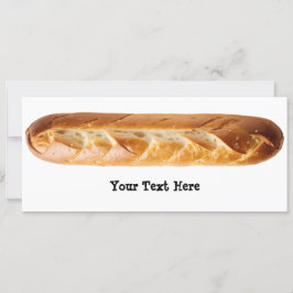 Franse broodstok brood Baguette gepersonaliseerd Kaart
