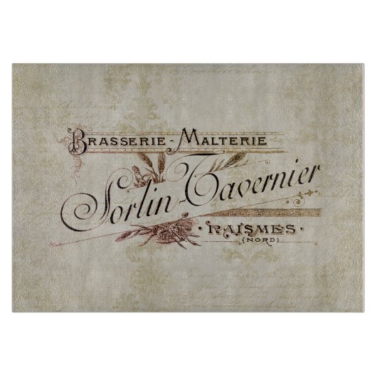 Franse brouwerijreclame Snijplank (Voorkant)