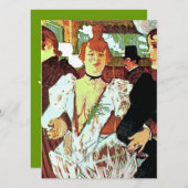 Franse bruid op bruiloft kaart (Voorkant / Achterkant)