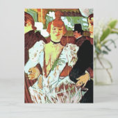 Franse bruid op bruiloft kaart (Staand voorkant)