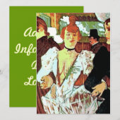 Franse bruid op trouwdag kaart (Voorkant / Achterkant)